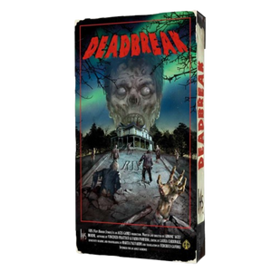 A videotape of a zombiehead above a cafe