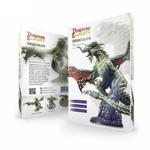 Two packaging designs for 'Draculus' from Dungeons & Dragons on a white background.