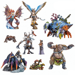 Collection of fantasy figurines