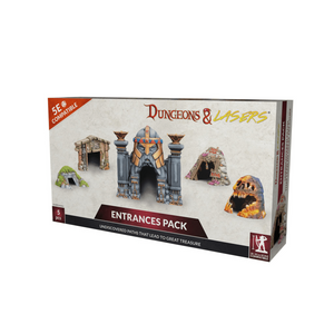 Dungeons & Lasers entrances pack packaging on a white background