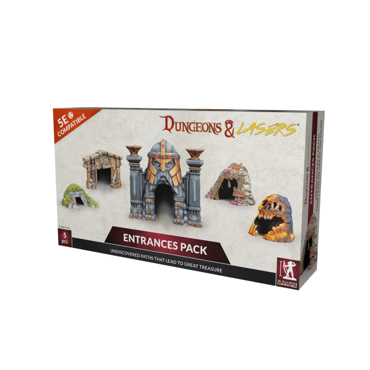 Dungeons & Lasers entrances pack packaging on a white background