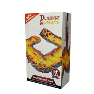 Dungeons & Lasers Modular Lava product packaging on a white background