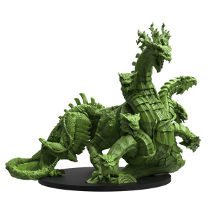 Green dragon figurine on a white background