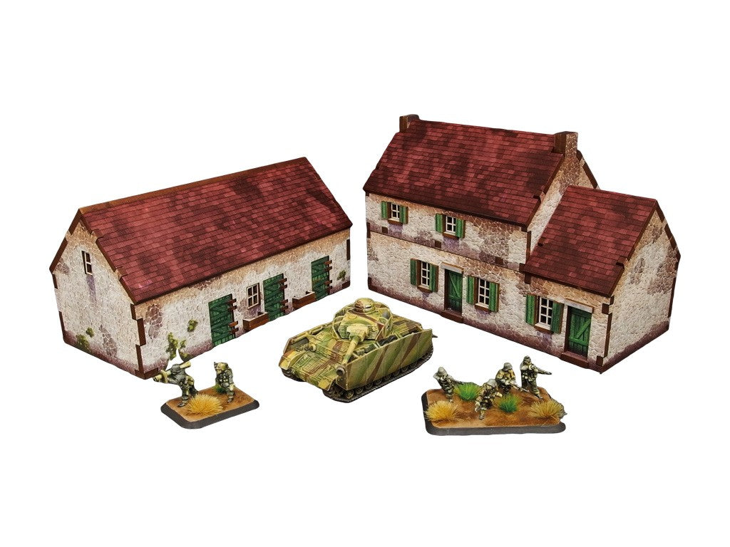 Micro Art Studio 15mm Normandy Homestead with Stable