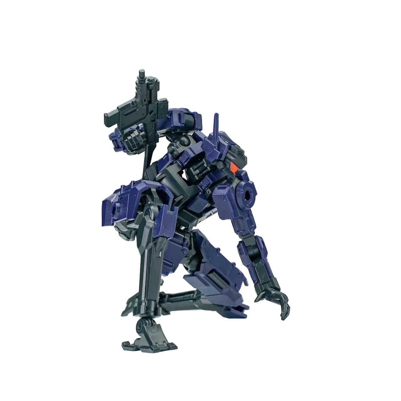 Mechanical robot model on a gray background
