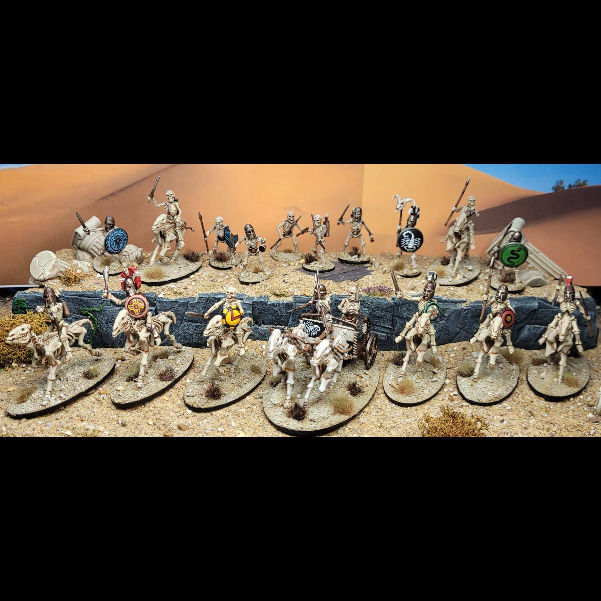 Wargames Atlantic Classic Fantasy Skeleton Cavalry and Chariots