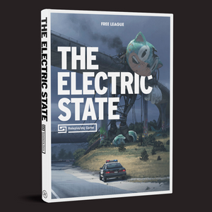 Book cover of 'The Electric State' by Free League on a black background