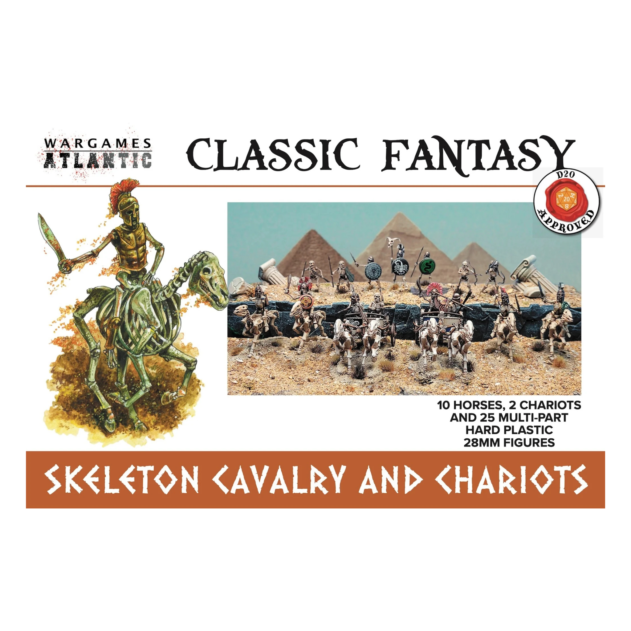 Wargames Atlantic Classic Fantasy Skeleton Cavalry and Chariots
