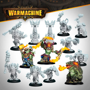 Warmachine Southern Kriels Fire Tongue Warriors Command Starter