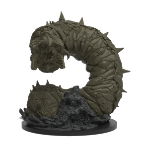 Monster-like creature figurine with detailed texture on a white background