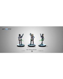 Infinity Dart, Optimate Huntress (Submachine gun, Grenades) Corvus belli